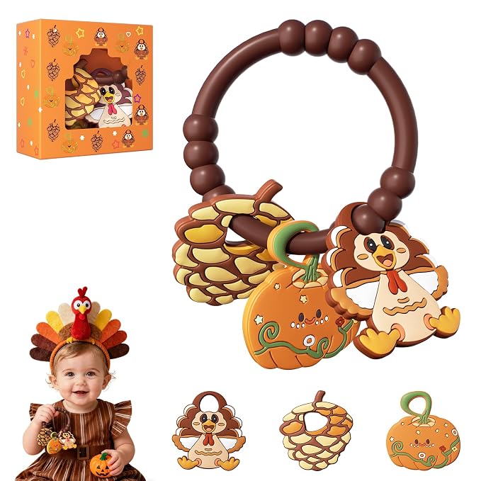 Thanksgiving Baby Teething Ring by AYHIT