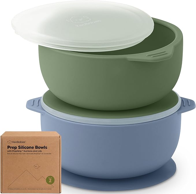 KeaBabies 2-Pack Baby Bowls by KeaBabies