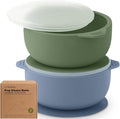 KeaBabies 2-Pack Baby Bowls by KeaBabies