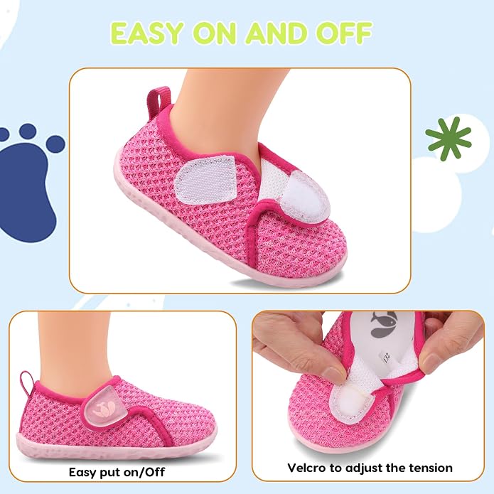 FEETCITY Baby Boys Girls First Walking Shoes Infant Sneakers Crib Shoes - Image 2