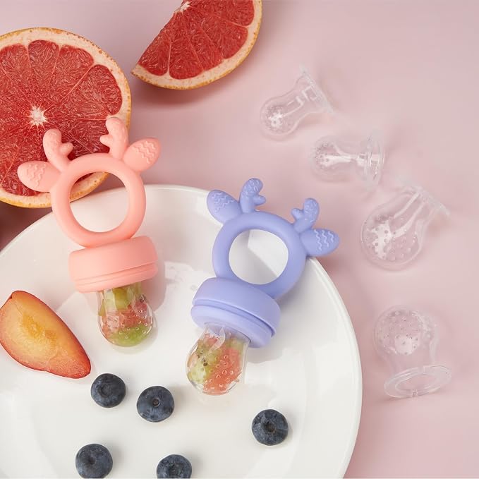 Baby Fruit Feeder, Teething Toys, Silicone teethers - Image 6