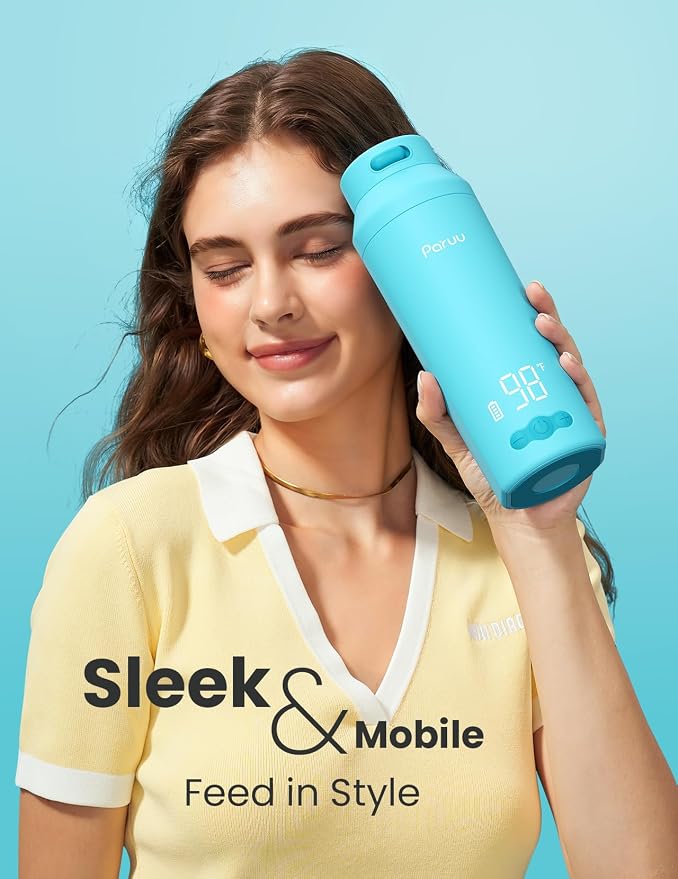 Paruu Portable Bottle Warmer for Travel, Easy-Clean Wide Mouth, Portable Milk - Image 2