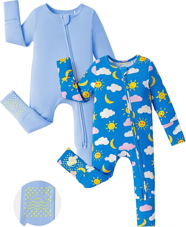PATPAT Baby Footie Romper with Mittens by PATPAT