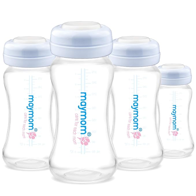 Maymom Wide Neck Breastmilk Collection and Storage Bottle 9oz; Remarkable by Maymom
