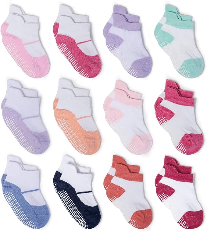 Zaples Baby Non Slip Grip Ankle Socks by ZAPLES