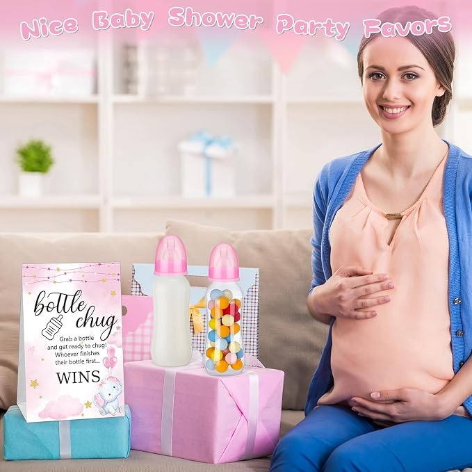 TrelaCo Cool Baby Shower Games Sets 12 Pcs Feeding Bottles - Image 5