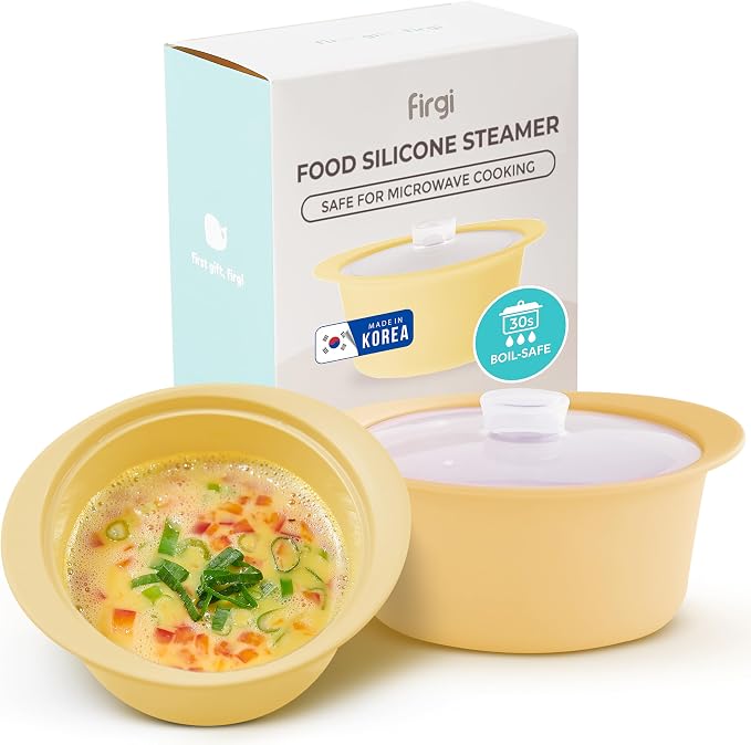 40oz Platinum Silicone Microwave Steamer Pot by FIRGI-FirstGift