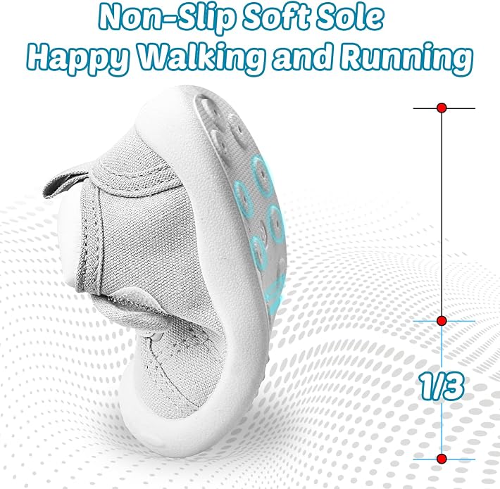 Baby Walking Shoes Toddler Girl Boy Soft Sole Breathable Cotton Canvas Shoes - Image 4
