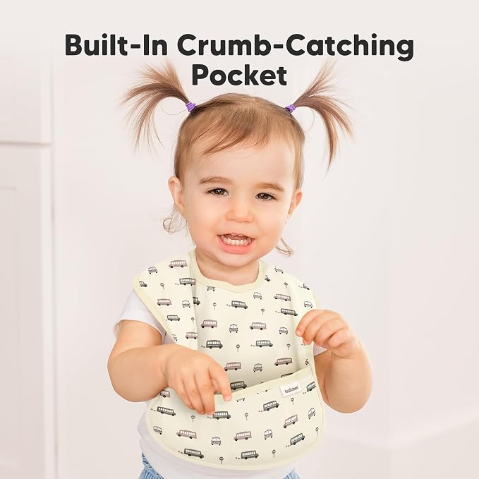 3-Pack Waterproof Baby Bibs for Eating - Image 5