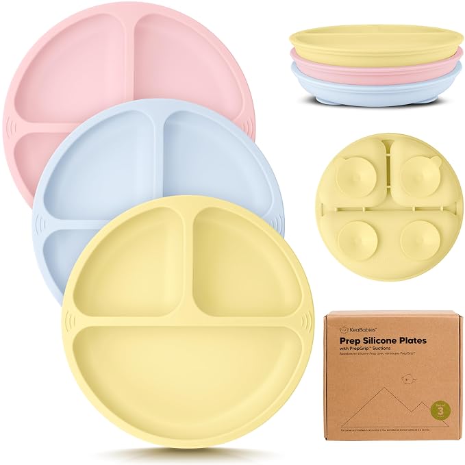 KeaBabies Suction Plates for Baby, Toddler by KeaBabies