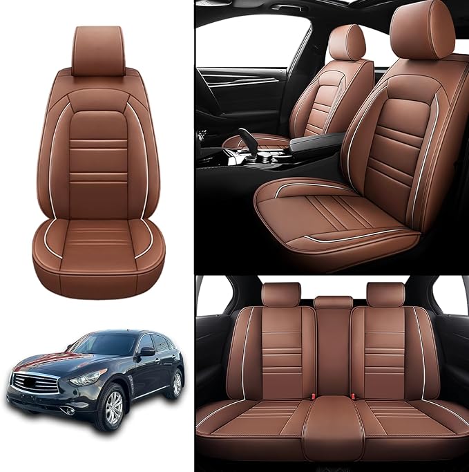 Seat Covers for Infiniti fx35 2003-2012 | 5-Seats Leather Seat Covers - Image 2