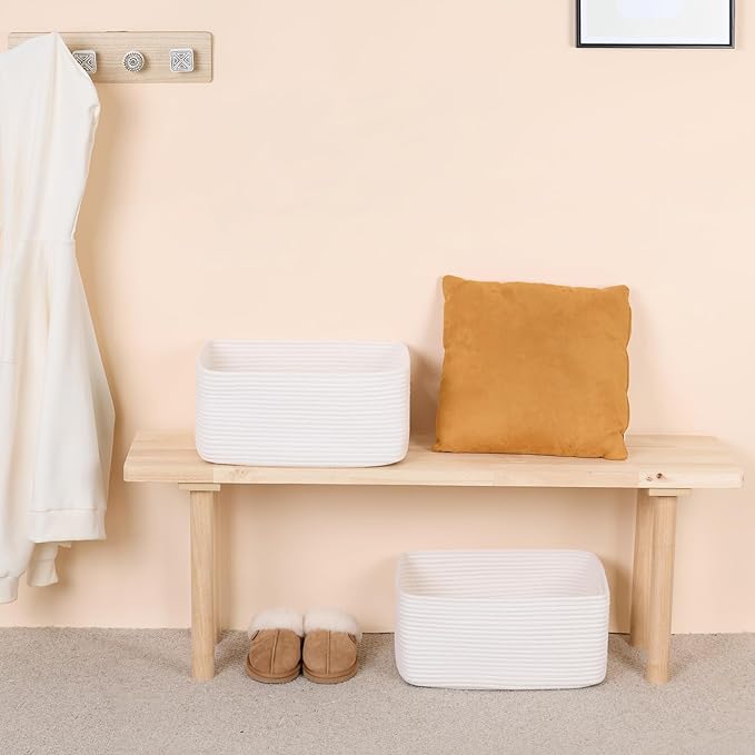 Large Storage Baskets for Shelves, Closet Organizers Bins for Clothes Blanket - Image 6