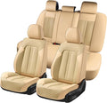 Doogo Car Seat Covers Full Set, Leather Seat Covers 5 Seats, Waterproof Car by Doogo