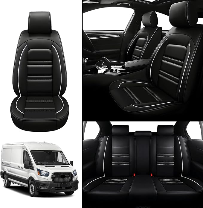 Seat Covers for Ford Transit 2014-2024 | 5-Seats Leather Seat Covers - Image 2