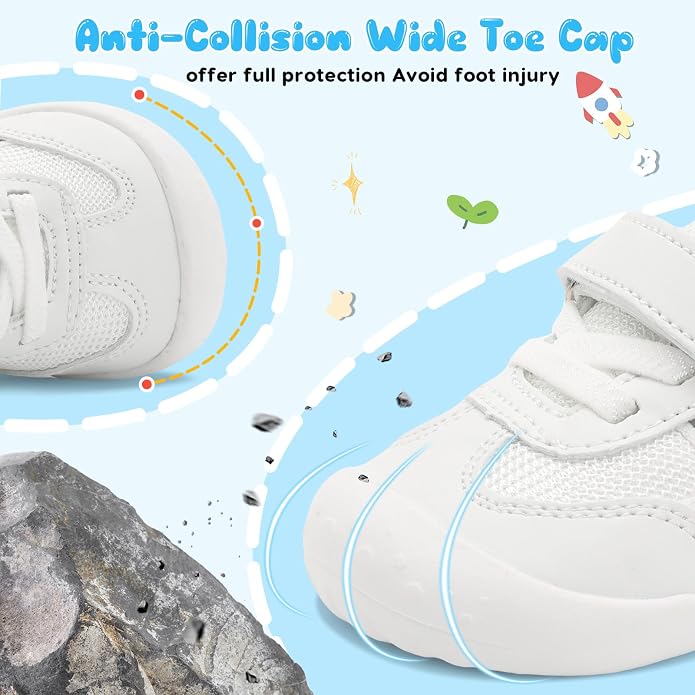 Scurtain Baby Shoes Boy Girl First Walking Shoe Infant Crib Breathable Sneakers - Image 2