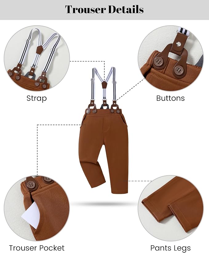 nilikastta Boy Suit Toddler Boy Outfit Boy Dress Shirt - Image 5