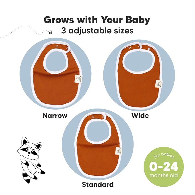 8-Pack Organic Baby Bibs for Boys, Girls - Image 4