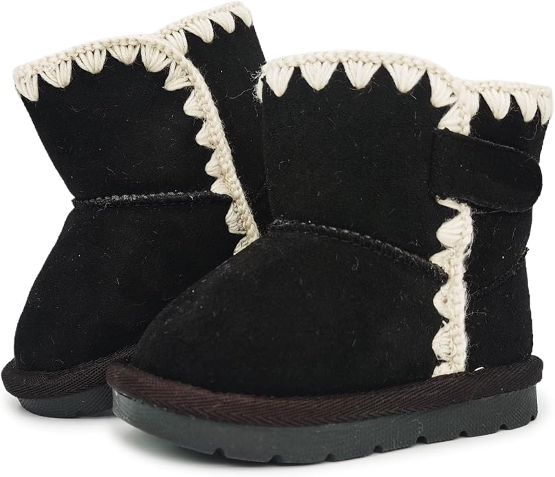 Baby Boots Winter Snow Booties Infant Boys Girls Outdoor Warm Shoes by iSusuJo