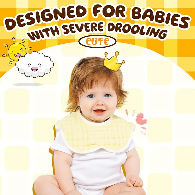 Baby Bibs Muslin Drool Teething Drooling Bibs - Image 5