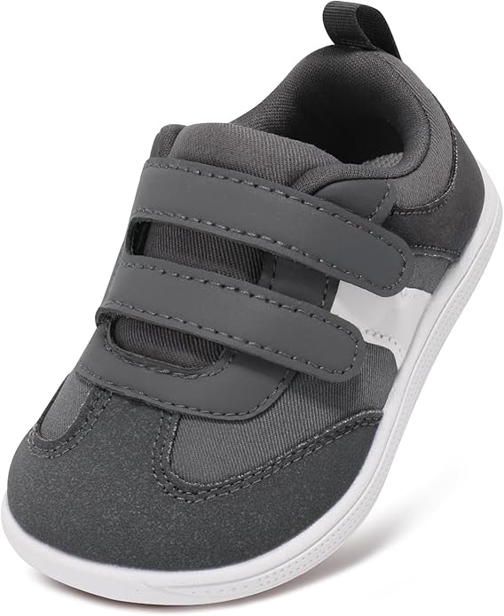 Toddler Wide Toe Box Barefoot Shoes Boys Girls Sneakers Zero Drop Kid Tennis by STQKIDS