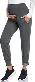 AMPOSH Women's Maternity Pants Stretchy Lounge Workout Pants Casual Loose Comfy by AMPOSH
