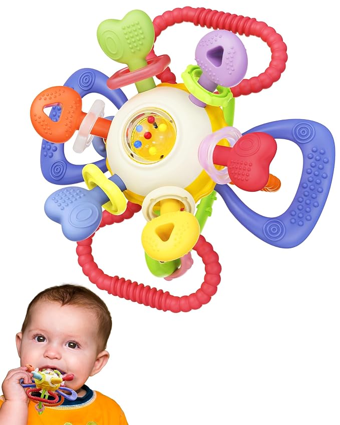 Baby Montessori Sensory Teething Toy – Safe by InfinnoHome
