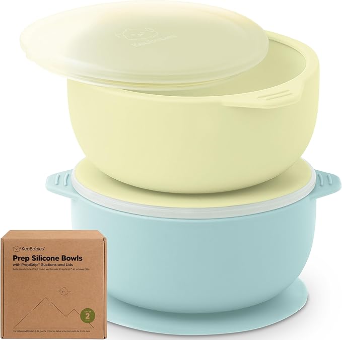 KeaBabies 2-Pack Baby Bowls by KeaBabies