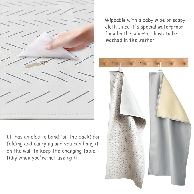 Owlowla Baby Diaper Changing Pad Portable Changing Mat Travel Changing Pad Liner - Image 3