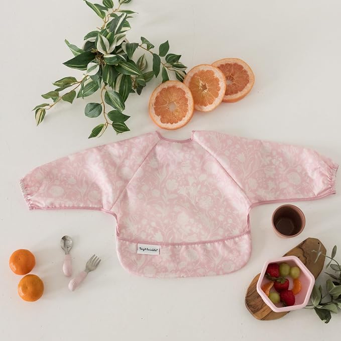 Tiny Twinkle Long Sleeve Bib for Babies & Toddlers – 2 Pack Waterproof Smock - Image 9