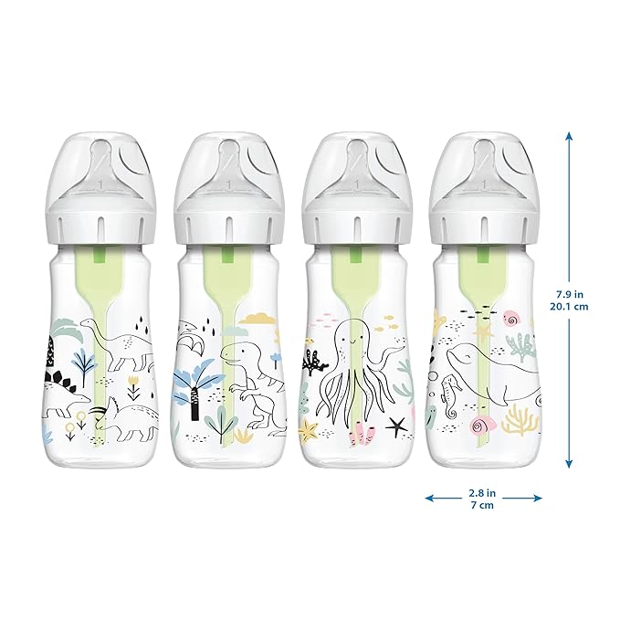 Dr. Brown’s Natural Flow® Anti-Colic Options+™ Wide-Neck Baby Bottle Designer - Image 15