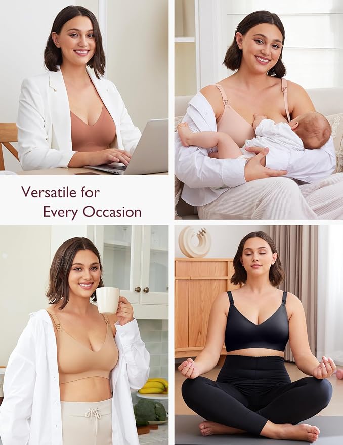 Momcozy Nursing Bras for Breastfeeding, YN21 Seamless Ultra Comfort Maternity - Image 5