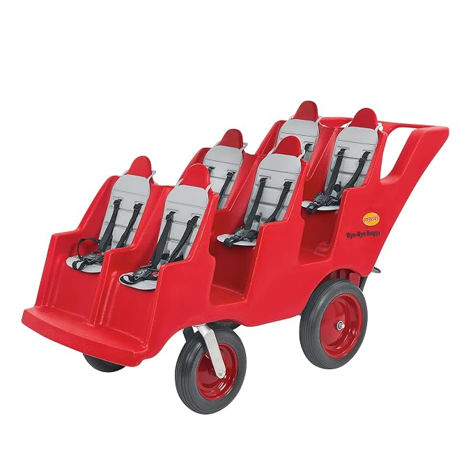 Angeles Bye Bye Buggy 6 Passenger Stroller, Sturdy Daycare Stroller by Angeles