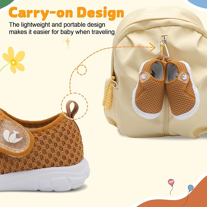 FEETCITY Baby Shoes Boys Girls First Walking Shoes Infant Sneakers Lightweight - Image 4