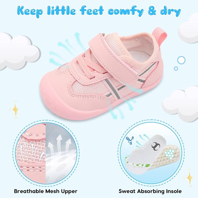 Scurtain Baby Shoes Boy Girl First Walking Shoe Infant Crib Breathable Sneakers - Image 5