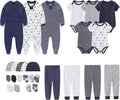 Newborn Layette Gift Set 27-Piece Baby Girl Clothes Bodysuits, Pants Essentials by MAMIMAKA