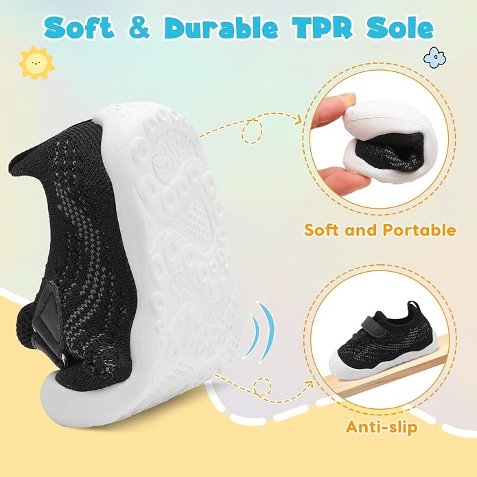 LeIsfIt Baby Shoes Girls Boys First Walking Shoes Infant Sneakers Crib Shoes - Image 3