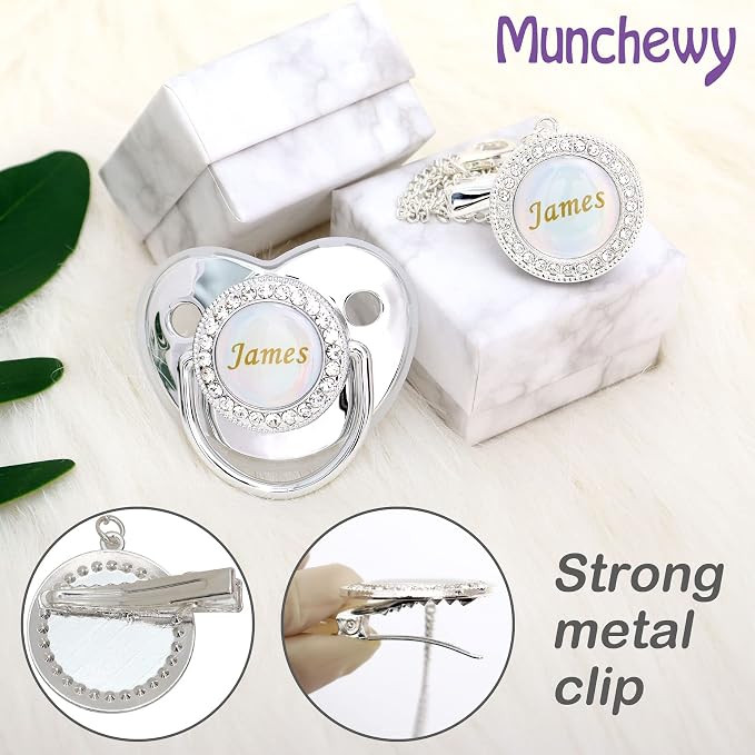 Personalized Pacifier and Pacifier Clip - Image 3