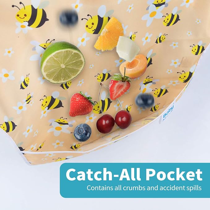 3 Pcs Long Sleeved Bib Set|Baby Waterproof Bibs - Image 3