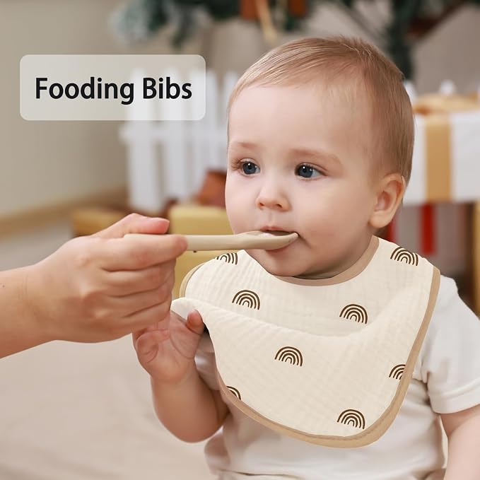 Baby Bandana Bibs, 6 Pack Waterproof Toddler Bib, Soft Cotton Absorbent Baby - Image 5