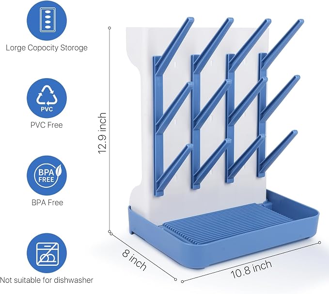 Ultimate Baby Bottle Drying Station -Space Saving Standing Drying Rack - Image 3