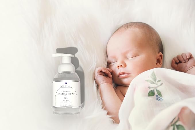 Foaming Baby Castile Soap | 3-In-1 Uses: Hair, Hand | Nourishing Coconut Oil - Image 5