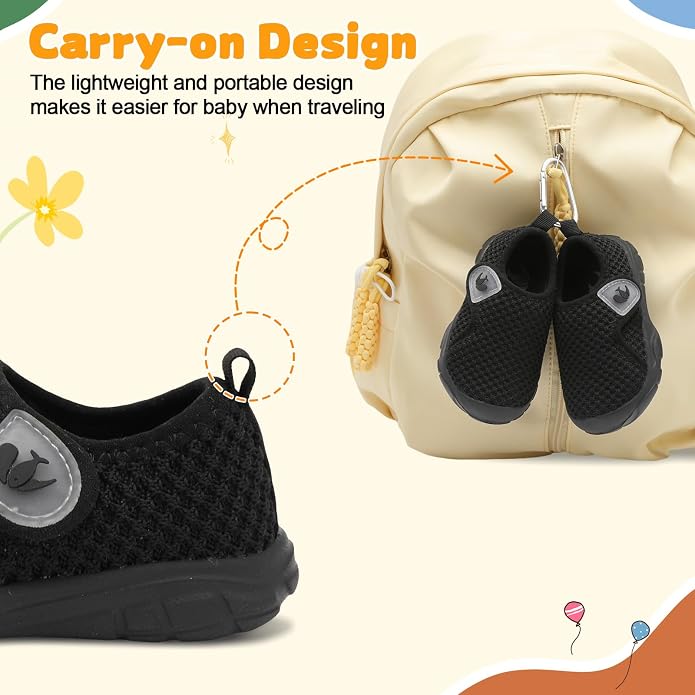 FEETCITY Baby Shoes Boys Girls First Walking Shoes Infant Sneakers Lightweight - Image 4