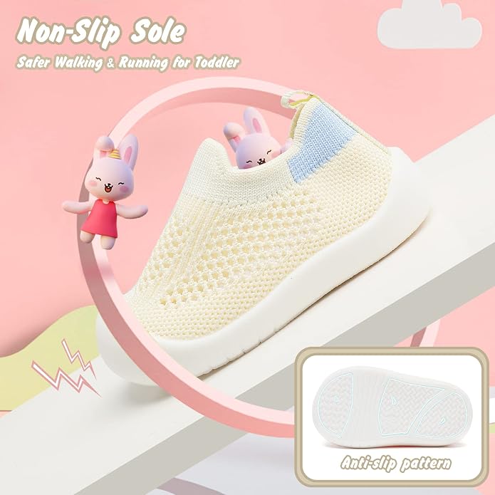 Baby Walking Shoes Toddler Girl Boy Soft Sole Breathable Cotton Canvas Shoes - Image 4