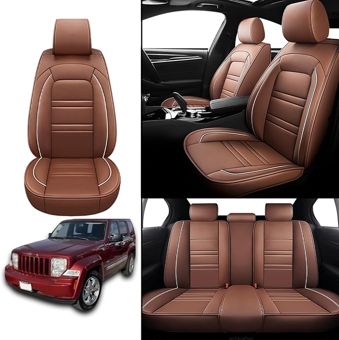 Seat Covers for JP Liberty 2002-2012 | 5-Seats Leather Seat Covers - Image 2