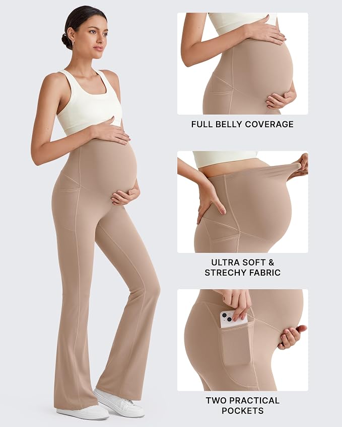 G4Free BareFeel Maternity Flare Leggings - Image 3