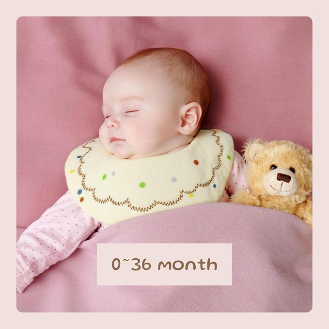 Baby Bibs Muslin Bibs 8 Pack for Drooling and Teething for Unisex Girls Boys - Image 2