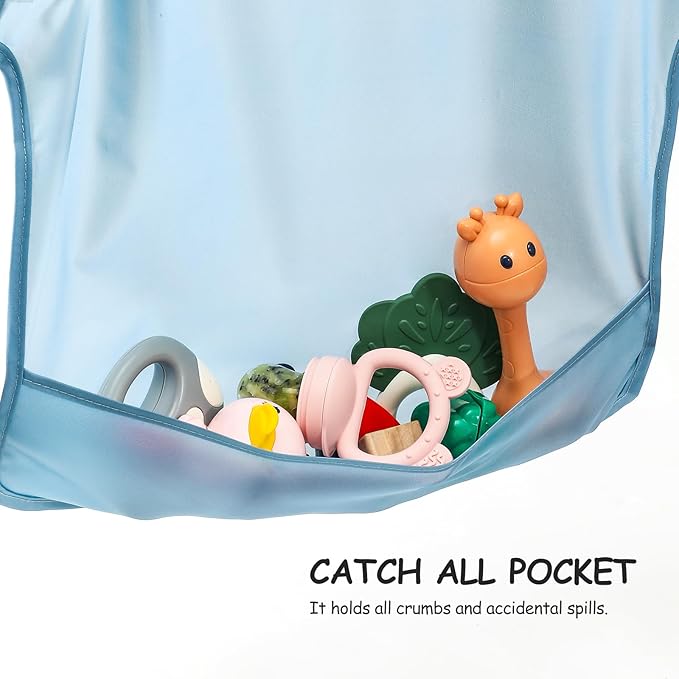 4 Pack Long Sleeve Bib, Waterproof Sleeved Smock - Image 6