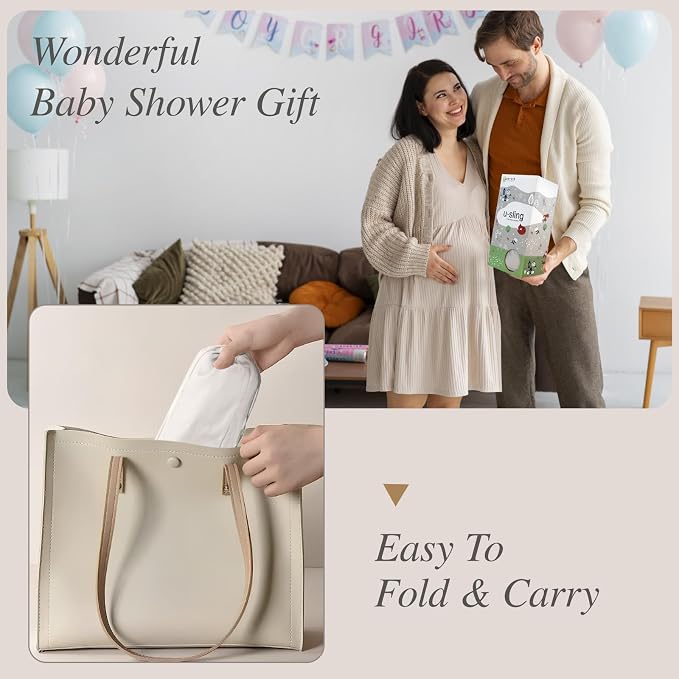 Baby Sling Carrier for Newborn to Toddler, Cozy Wearing Baby Wrap Carrier - Image 9