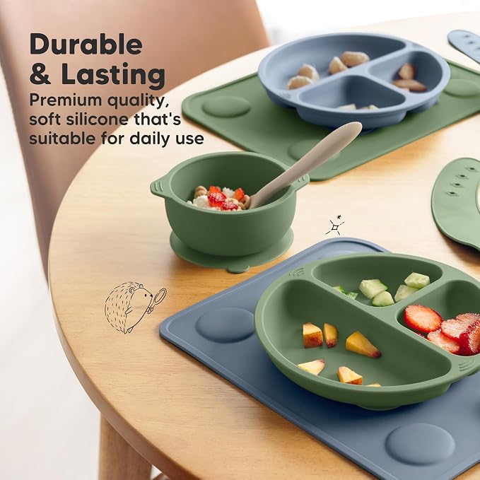 KeaBabies 2-Pack Silicone Placemats - Image 8
