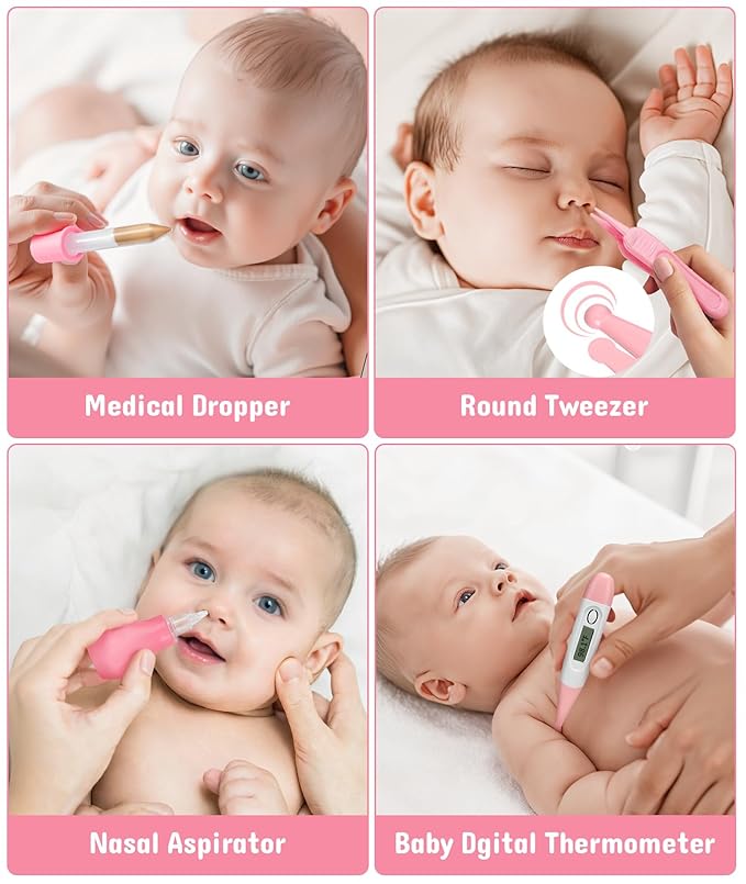 Baby Healthcare and Grooming Kit, Electric Safety Nail Trimmer Baby Nursery Kit - Image 6